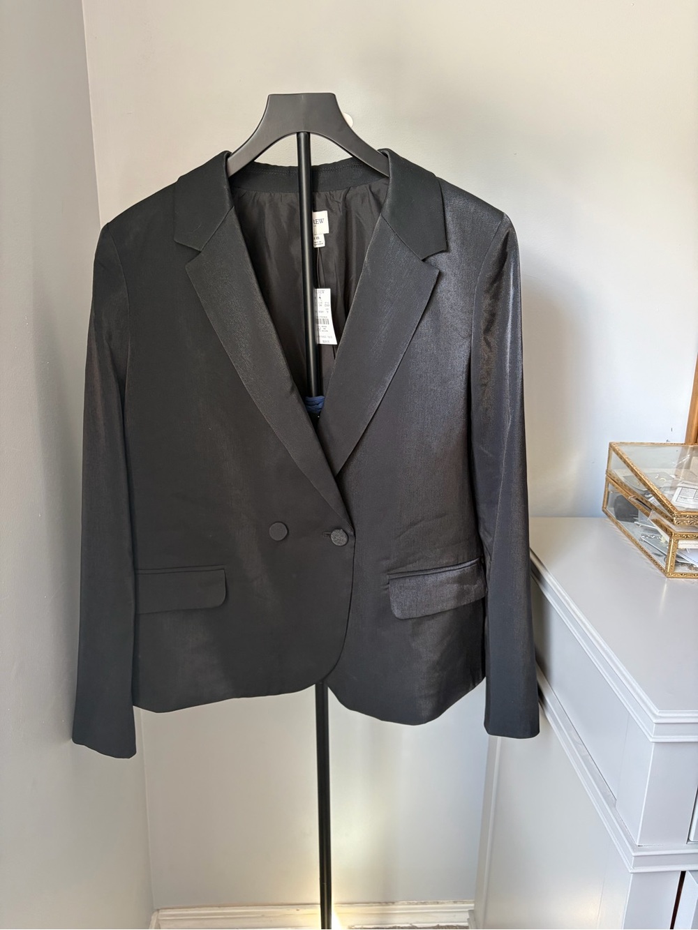 J.Crew NWT size 18 High-shine double-breasted blazer